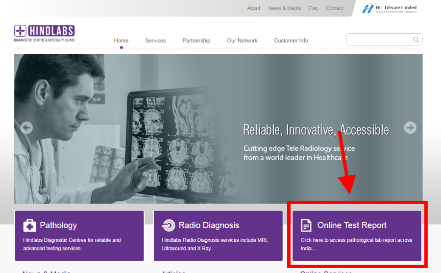 Download Reports from Hindlabs Diagnostic Centre And Specialty Clinic